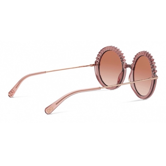 Dolce & Gabbana “Plissè” Pink Acetate Round Sunglasses - Picture 10 of 10